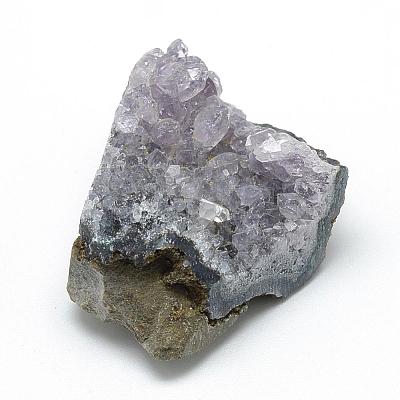 Natural Druzy Amethyst Beads G-R435-41-1