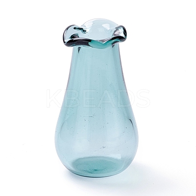 Miniature Glass Vase Ornaments AJEW-Z006-01C-1