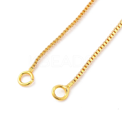 0.9MM Brass Box Chain Necklaces Making NJEW-D302-74G-1