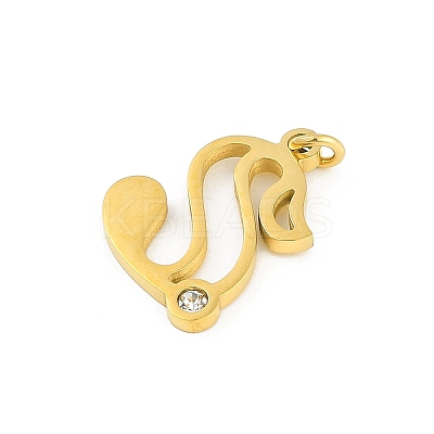 304 Stainless Steel Pendants STAS-R137-01G-S-1