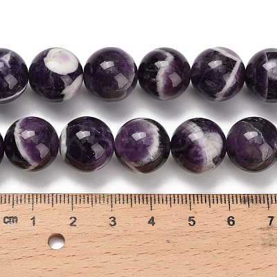 Natural Chevron Amethyst Beads Strands G-I222-14mm-01-1