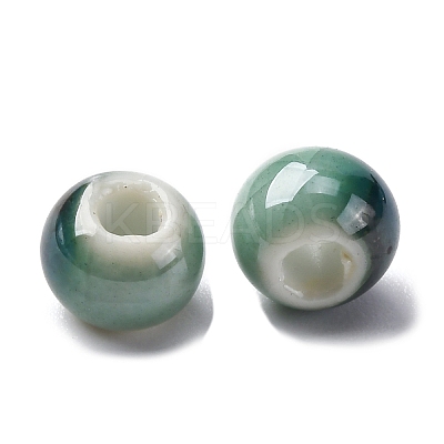 Bright Glazed Porcelain Beads PORC-D300-A10-1