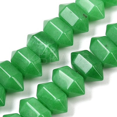 Dyed Natural Malaysia Jade Double Terminated Point Beads Strands G-T142-96-1