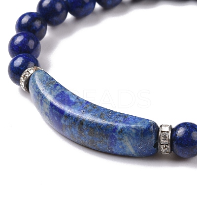 Natural Mixed Stone Beads Charm Bracelets BJEW-K164-B-1