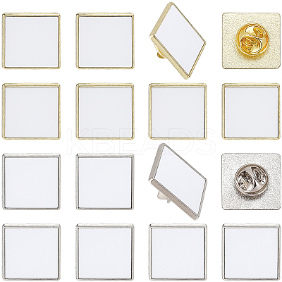 10 Sets Sublimation Blank Brooch Pins FIND-SP0004-08B-1
