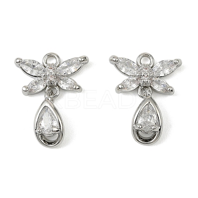 Brass Micro Pave Cubic Zirconia Pendants LS-KK-C107-18A-P-1