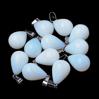 Teardrop Opalite Pendants X-G-Q435-05-1