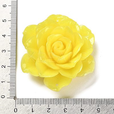 Synthetic Shell Dyed Carved Flower Connector Charms CORA-D034-01A-1