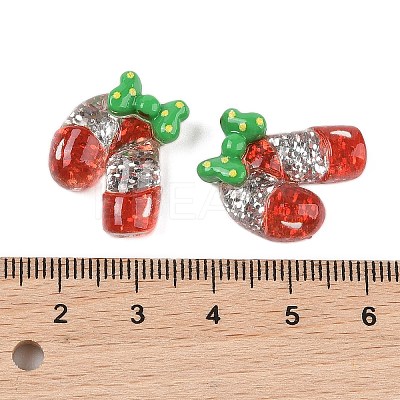 Christmas Series Cute Transparent Resin Decoden Cabochons RESI-S03-03F-1