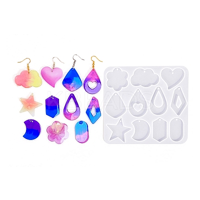 Geometry Earrings Pendants DIY Silicone Mold X1-DIY-Q033-01B-1