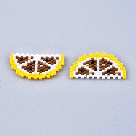 Handmade Seed Beads Pendants SEED-I012-12-1
