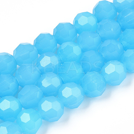 Imitation Jade Glass Beads Stands LS-EGLA-A035-J10mm-D04-1