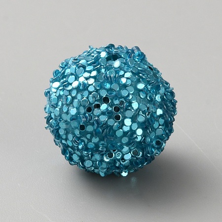 Opaque Acrylic Glitter Beads LS-FIND-CJC0010-111A-09-1