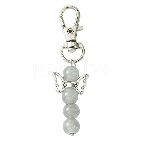 Angel Glass Pendant Decorations HJEW-YW00009-05-1