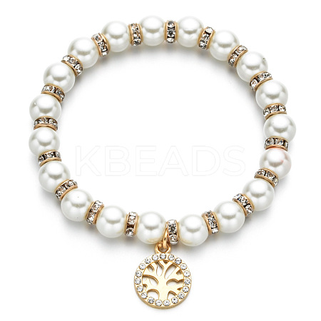 Alloy & Crystal Rhinestone  Charm Bracelets FS-WGAEA4B-02-1