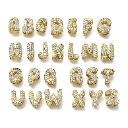 Brass Micro Pave Cubic Zirconia Multi-Strand Links KK-D295-32G-1