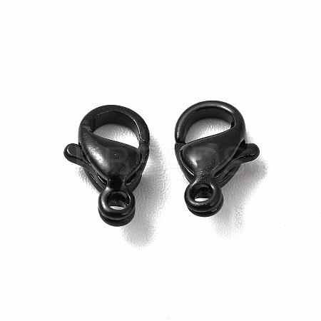 Spray Painted 304 Stainless Steel Lobster Claw Clasps STAS-R120-01A-02-1