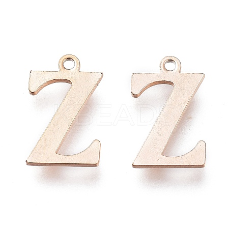 PVD Vacuum Plating  304 Stainless Steel Charms STAS-H112-Z-RG-1