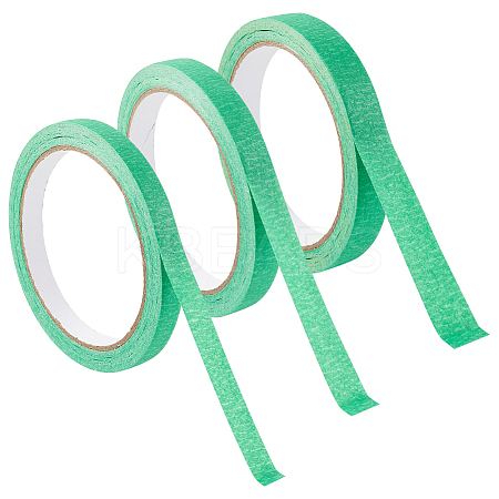 3 Rolls 3 Colors Crepe Paper Masking Tape AJEW-GF0008-71C-1