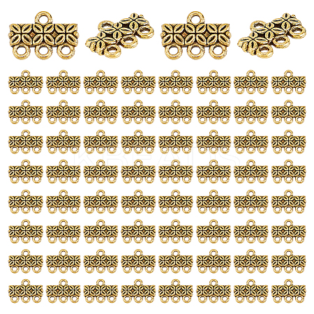 80Pcs Tibetan Style Zinc Alloy Chandelier Components Links FIND-PH0023-04AG-1