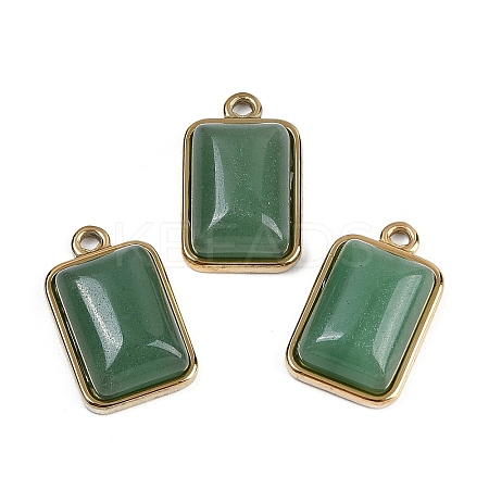 Natural Green Aventurine Pendants LS-STAS-K291-04G-05-1