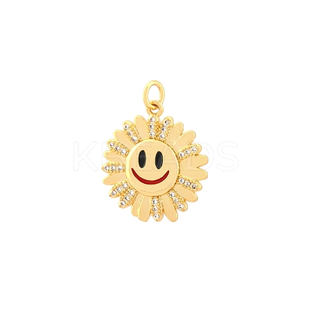 Brass Micro Pave Cubic Zirconia Pendants PW-WGE8ABD-01-1
