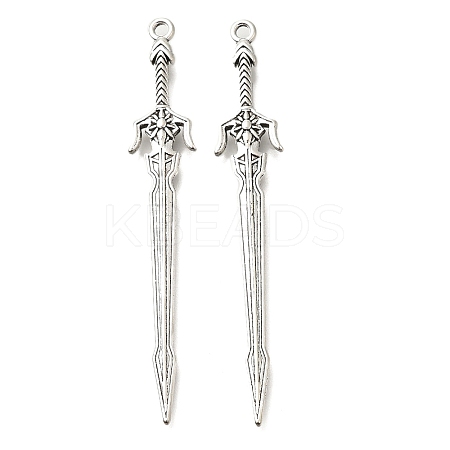 Tibetan Style Alloy Big Pendants FIND-G078-32C-AS-1