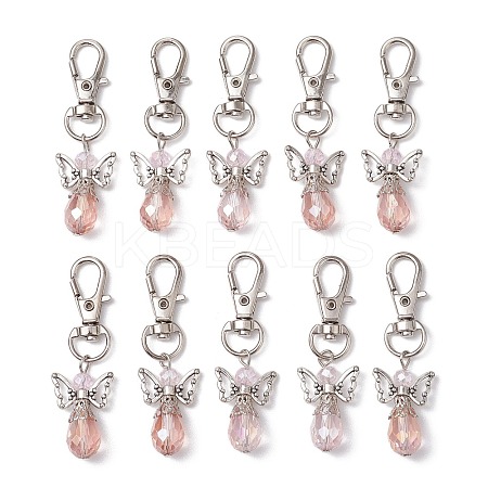 10Pcs Glass Pendant Decorations HJEW-JM02548-1