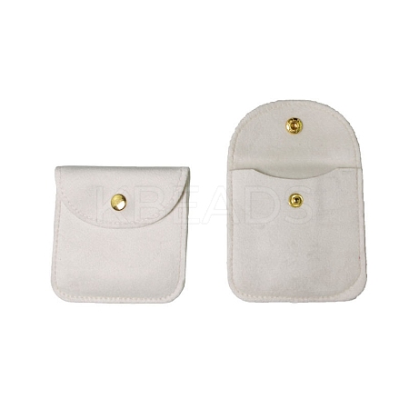 Velvet Jewelry Storage Bags with Snap Button PW-WG79118-08-1