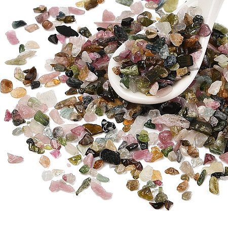 Pandahall Natural Multicolor Tourmaline Chip Beads G-M055-01-1