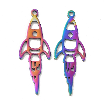 Ion Plating(IP) 304 Stainless Steel Pendants STAS-L020-041RC-1