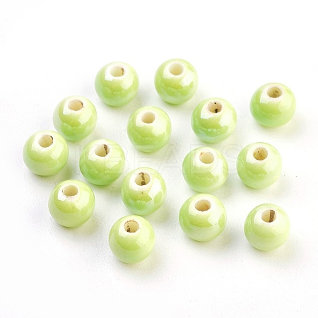 Glazed Porcelain Beads LS-PORC-D001-8mm-21-1