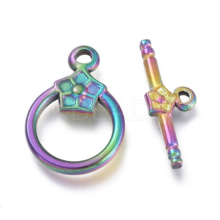 Ion Plating(IP) 304 Stainless Steel Toggle Clasps STAS-M278-02M-1