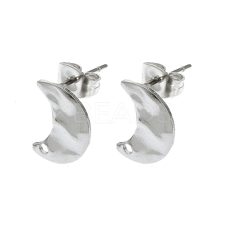 Non-Tarnish 304 Stainless Steel Stud Earring Findings STAS-L024-003P-10-1