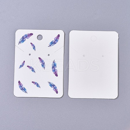 Cardboard Earring Display Cards CDIS-WH0013-05C-1