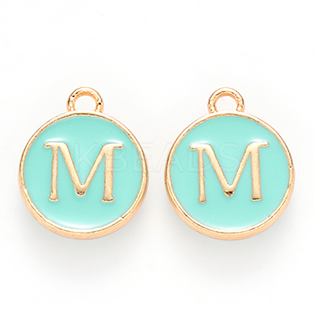 Golden Plated Alloy Enamel Charms LS-ENAM-S118-05M-1