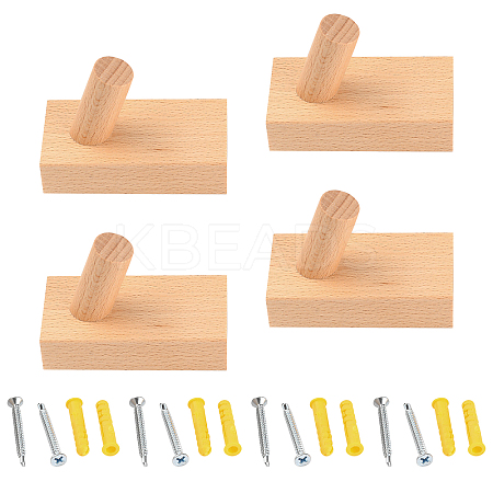 Wood Clothes Hanger Hook AJEW-WH0182-93B-1