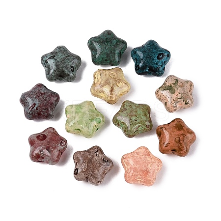 Picasso Opaque Glass Beads SEED-N012-08-1