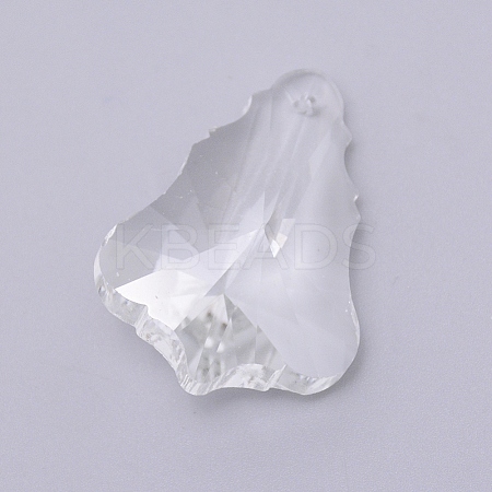 Transparent Glass Pendants LS-GLAA-WH0022-20-1