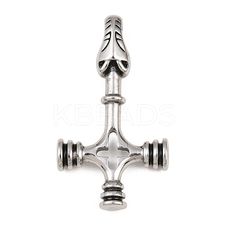 304 Stainless Steel Pendants STAS-C164-01B-AS-1