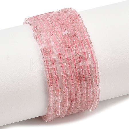 Natural Strawberry Quartz Beads Strands G-K399-B03-01-1