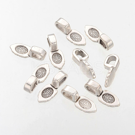 Spade Tibetan Style Pendant Glue-on Bails LS-AB3357Y-1