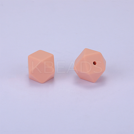 Hexagonal Silicone Beads SI-JX0019A-84-1