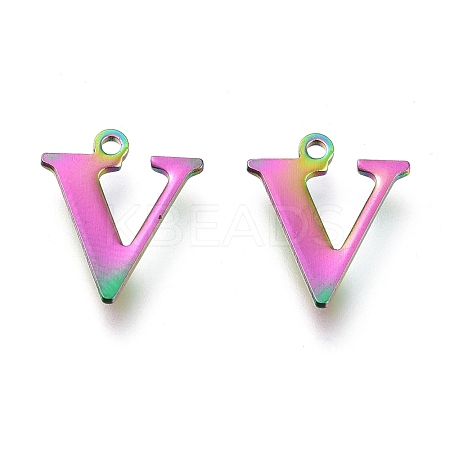 Ion Plating(IP) 304 Stainless Steel Charms STAS-H112-V-M-1