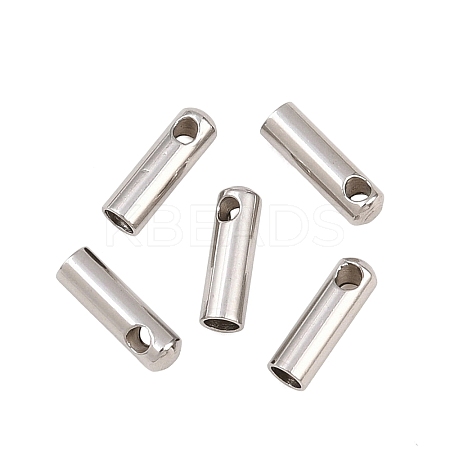 Tarnish Resistant 201 Stainless Steel Cord Ends STAS-E088-1.5mm-1