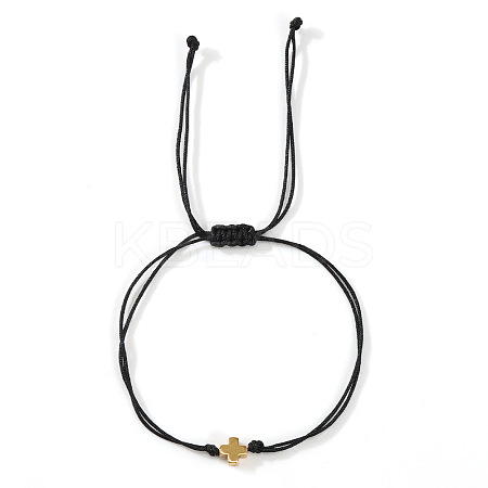 Adjustable Polyester Cord Braided Bracelets EW2287-1-1