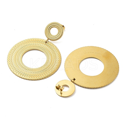 304 Stainless Steel Stud Earrings for Women EJEW-S238-01C-1