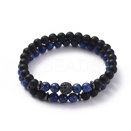 Stretch Bracelet Sets BJEW-JB05028-01-1