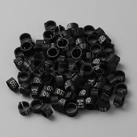 Plastic Poultry Leg Identification Bands AJEW-WH0415-99J-1