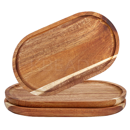 Wood Jewelry Plates ODIS-WH0177-014-1